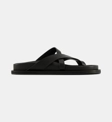 Mules plates Claude cuir effet lézard A.EMERY
