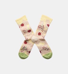 Chaussettes hautes Pavlova en coton imprimé Bonne Maison