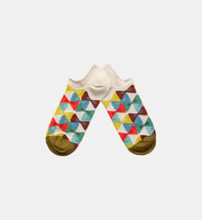 Chaussettes basses en coton imprimé Bonne Maison