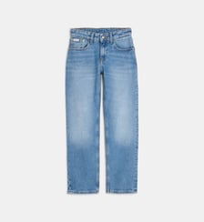 Jean droit en coton effet délavé Calvin Klein