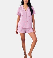 Ensemble de pyjama cour Flamingo droit Chelsea Peers
