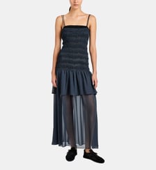 Robe droite sans manches détails volantés Michal Proenza Schouler