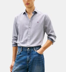 Chemise en dobby de coton signature Tommy Hilfiger