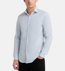 Chemise ajustée rayée coton Non-iron Calvin Klein