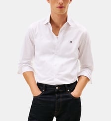 Chemise ajustée imprimée signature Tommy Hilfiger