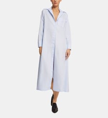 Robe Simone longue col chemise en coton  Roseanna