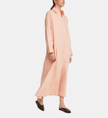 Robe Simone longue col chemise en coton  Roseanna