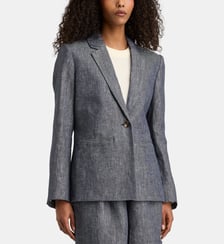 Veste classique Napoli droite longue en lin Jodhpur