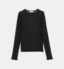 Top ajusté en mesh Jean Paul Gaultier