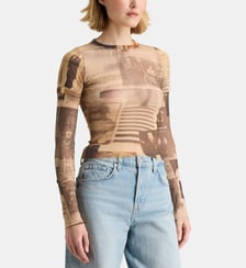 Le Top Journal mesh slim Jean Paul Gaultier