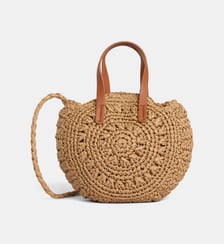 Sac panier Mini Lila paille papier Galeries Lafayette