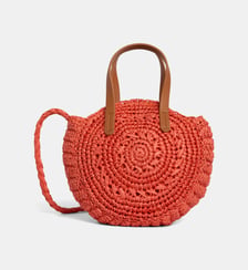 Sac panier Mini Lila paille papier Galeries Lafayette
