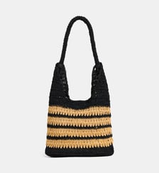 Sac à main Anastasia épaule effet raphia Galeries Lafayette