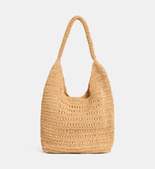 Sac à main Anastasia épaule effet raphia Galeries Lafayette