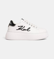 Baskets basses plateformes Kreeper Cornelly Signia Stitch en cuir Karl Lagerfeld