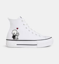 Baskets montantes Kampus Max Twin Love canvas Karl Lagerfeld
