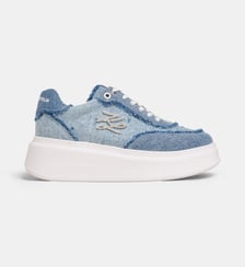 Baskets basses compensées Anakapri Autograph Mix denim Karl Lagerfeld