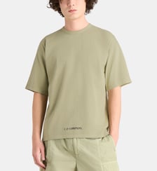 T-shirt droit signature en jersey de coton C.P. Company