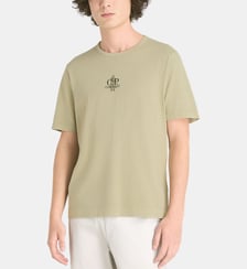 T-shirt droit signature en jersey de coton C.P. Company