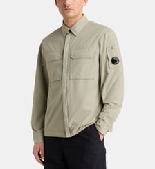 Chemise droite gabardine zippée C.P. Company