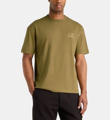 T-shirt droit en jersey de coton C.P. Company