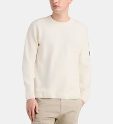 Pull droit lens maille chenille de coton C.P. Company
