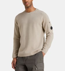 Pull droit lens maille chenille de coton C.P. Company