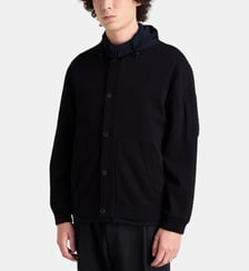 Cardigan réversible à capuche et zip C.P. Company