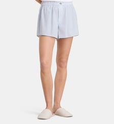 Boxer pyjama rayé popeline de coton bio Organic Basics