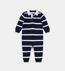 Combinaison Polo à manches longues en coton signature motif à rayures Polo Ralph Lauren