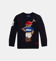 Pull droit en coton signature Polo Ralph Lauren