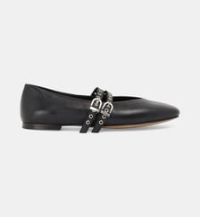 Ballerines cuir velours Zahia Mellow Yellow