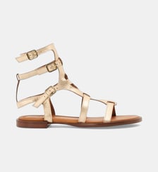 Sandales spartiates en cuir Gallia Mellow Yellow