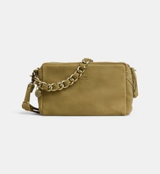 Sac caméra Mama en croûte de cuir Mila Louise