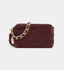 Sac caméra Mama V en croûte de cuir  Mila Louise