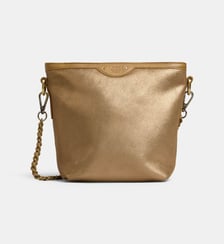 Sac seau Nita en cuir pailleté Mila Louise