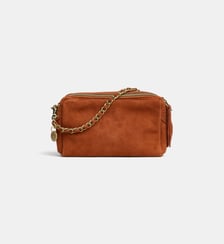Sac caméra Mama XS en cuir suédé Mila Louise