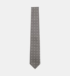Cravate classique à motif jacquard en soie mélangée BOSS