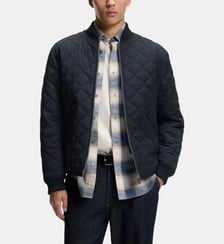 Blouson droit matelassé fermeture zip BOSS
