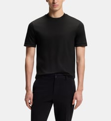 T-shirt slim en coton mercerisé BOSS