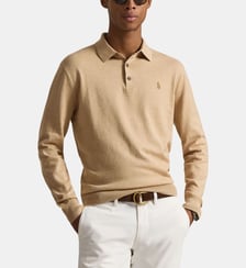 Pull polo ajusté en coton Polo Ralph Lauren