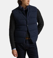 Gilet ajusté matelassé sans manches en coton imprimé signature  Polo Ralph Lauren