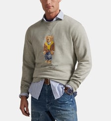 Sweat droit en coton mélangé imprimé Polo Ralph Lauren