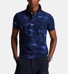 Polo Spy Bear ajusté imprimé signature en coton  Polo Ralph Lauren