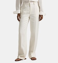 Pantalon droit à rayures en chanvre Polo Ralph Lauren
