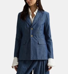 Veste ajustée en coton fermeture boutonnée poche plaquée Polo Ralph Lauren