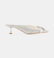 Mules à talons Auria strass all-over Jimmy Choo