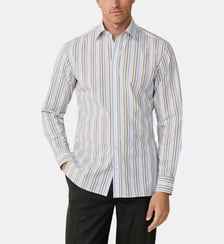 Chemise ajustée à rayures col classique Hackett London