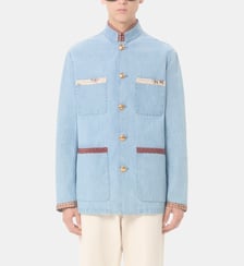 Veste droite en coton signature Valentino Garavani