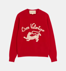 Pull droit en laine imprimé Valentino Garavani